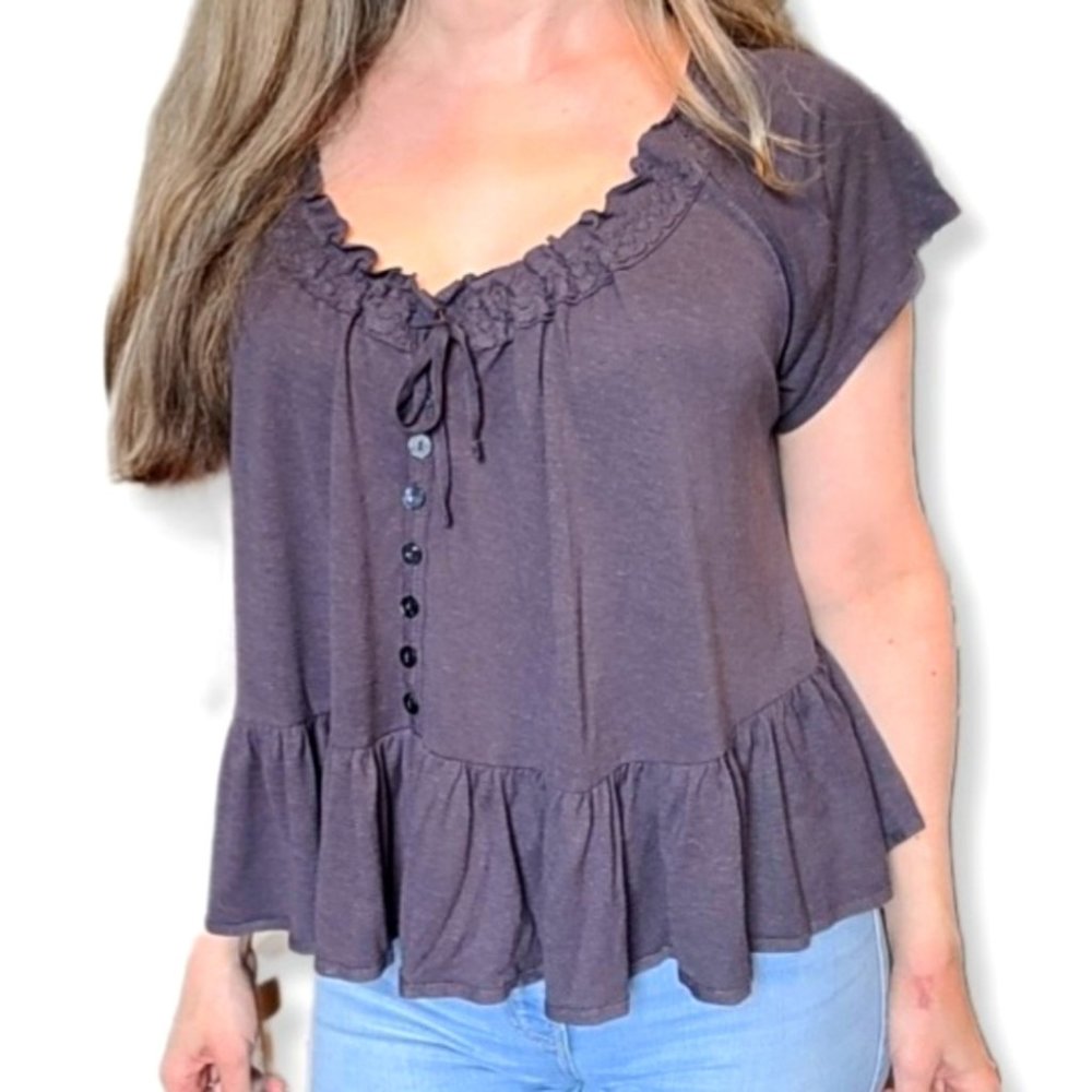 FREE PEOPLE NWT Peplum Crop Top Size XS